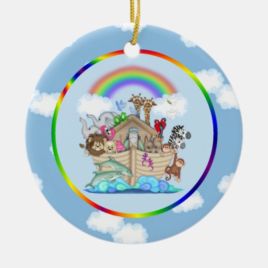 Noah's Ark Keramisch Ornament (Voorkant)