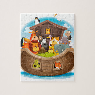 Noah's ark met Oerwouden dieren Legpuzzel