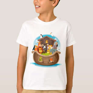 Noah's ark met Oerwouden dieren T-shirt