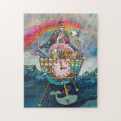 Noah's Ark met Rainbow Puzzle Legpuzzel (Verticaal)