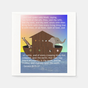 Noah's Ark met scriptie van Genesis Servetten