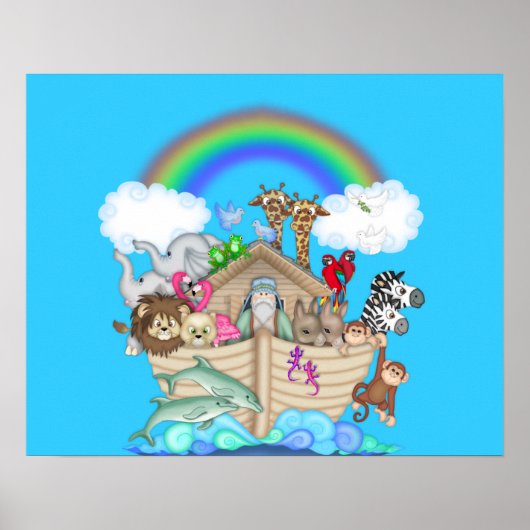 NOAHS ARK NURSERY DECORATION Poster (Voorkant)