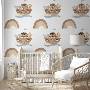 Noah's Ark Nursery Wallpaper Muurschildering Behang