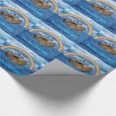 Noah's ark - Personaliseer me! Cadeaupapier (Hoek)