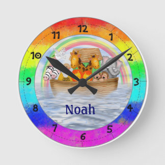 Noah's Ark Personalized Wall Clock Ronde Klok