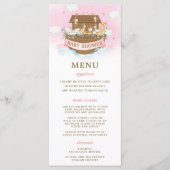 Noah's Ark Pink Girl Twins Baby shower Programma (Voorkant)