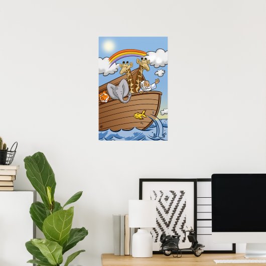 Noah's Ark Poster van Salinas Slugger Studios (Thuiskantoor)