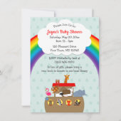 Noah's Ark Rainbow Baby shower Kaart (Voorkant)