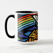 Noah's ark, regenboog, duif mok (Links)