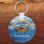 Noah's Ark & Regenboog Sleutelhanger (Voorkant)