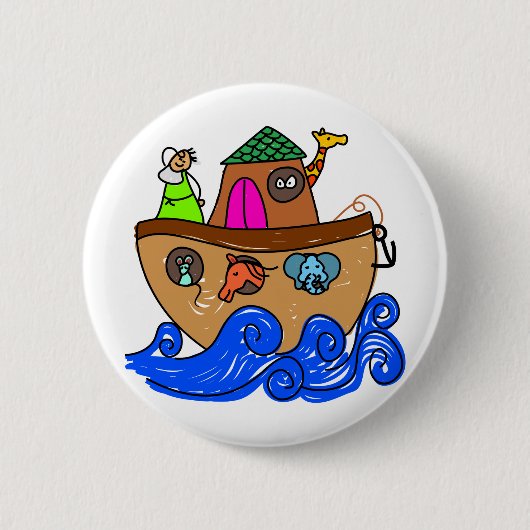 Noahs Ark Ronde Button 5,7 Cm (Voorkant)