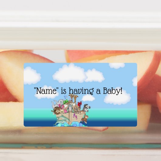 Noah's Ark Smartie Candy Wrapper Favor Étiquette (Apposé)