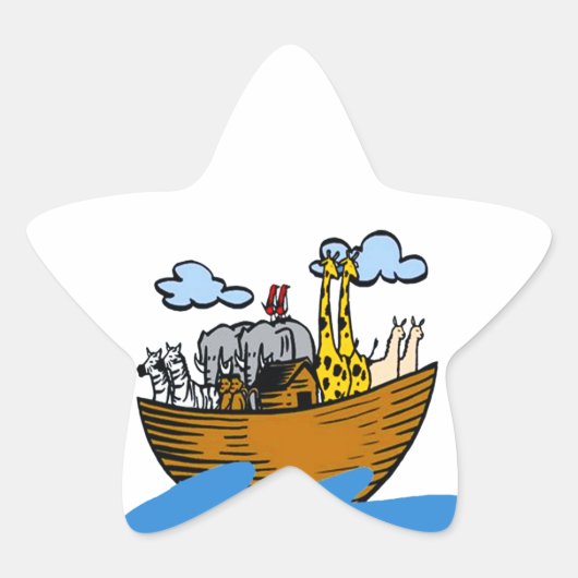 Noah's Ark  Stickers (in 5 vormen) (Voorkant)