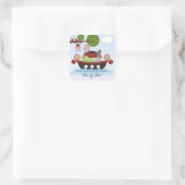 Noahs Ark Stickers - Vierkant (Tas)