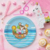 Noah's Ark Theme | Baby's Papieren Bordje (Feest)