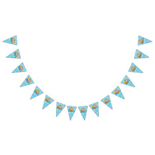 Noah's Ark Theme met Baby Animals Vlaggetjes