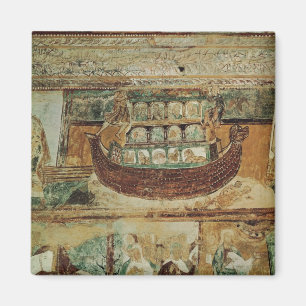 Noah's ark tijdens de overstroming, c.1100 magneet
