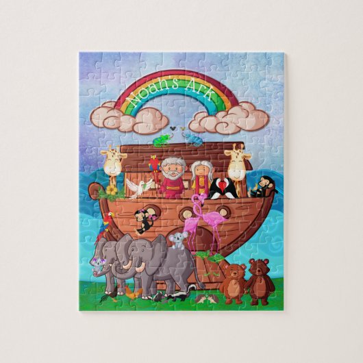 Noah's Ark Twee van twee kinderkleuter Legpuzzel (Verticaal)