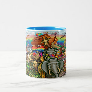 Noah's Ark Two-Tone Coffee Mok