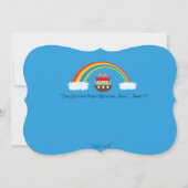Noah's ark Uitnodiging - Baby shower van paren (Achterkant)