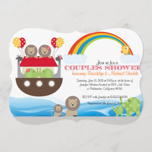 Noah's ark Uitnodiging - Baby shower van paren
