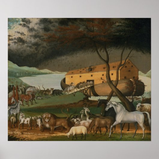 Noah's Ark van Edward Hicks ~ Circa 1846 Poster (Voorkant)