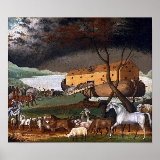 Noah's Ark van Edward Hicks - Circa 1846 Poster (Voorkant)