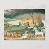 Noah's Ark van Edward Hicks, Folk Art Briefkaart (Voorkant)
