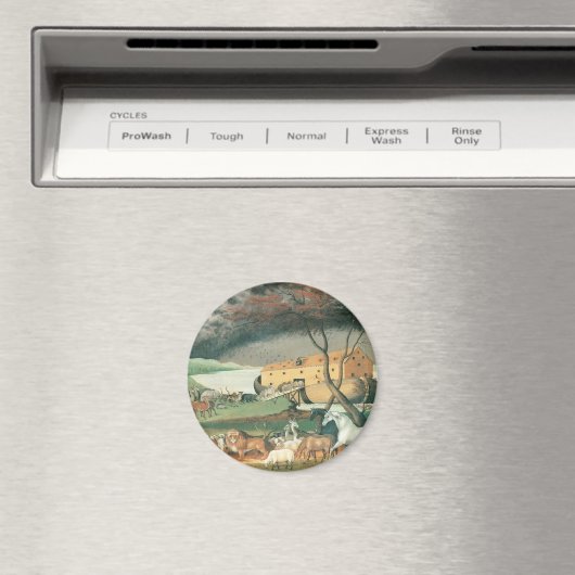 Noah's Ark van Edward Hicks, Folk Art Magneet (Insitu (Vaatwasser))