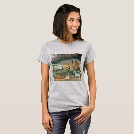 Noah's Ark van Edward Hicks, Folk Art T-shirt (Voorkant volledig)