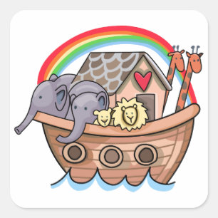 Noah's Ark Vierkante Sticker