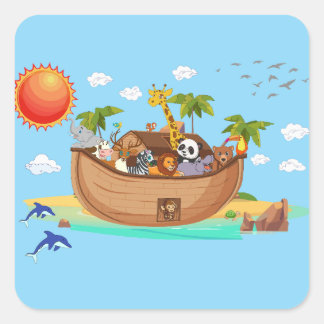 Noah's Ark Vierkante Sticker