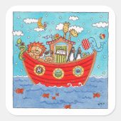 Noah's Ark Vierkante Sticker (Voorkant)
