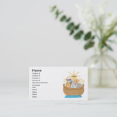 Noah's Ark Visitekaartje (Staand voorkant)