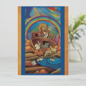 Noah's Ark vitrail look carte plat (Debout devant)