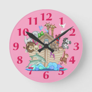Noah's Ark Wall Clock Ronde Klok
