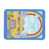 Noah's Ark Waterverf Rainbow Animal Elephant Magneet (Horizontaal)