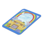Noah's Ark Waterverf Rainbow Animal Elephant Magneet (Linkerzijde)
