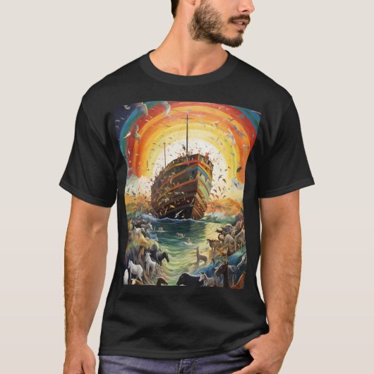 Noahs Ark Waterverf T-shirt (Voorkant)