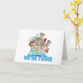 Noah's Ark We zijn een tweeling Kaart (Gele Bloem)