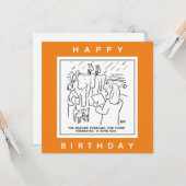 Noah's Ark Weather Forecast Cartoon Kaart (Voorkant / Achterkant in situ)