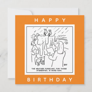 Noah's Ark Weather Forecast Cartoon Kaart