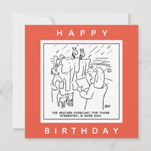 Noah's Ark Weather Forecast Cartoon Kaart