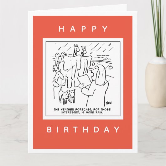 Noah's Ark Weather Forecast Cartoon Kaart (Voorkant)