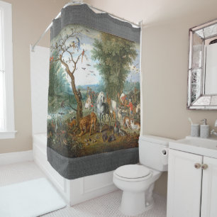 Noahs’ Ark Wildlife Animal Bible Showgordijn Douchegordijn