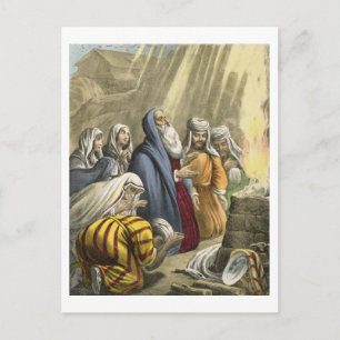 Noah's offer om de ark te verlaten, van een bijbel briefkaart
