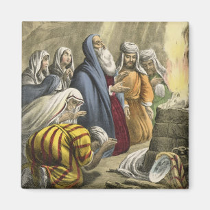 Noah's offer om de ark te verlaten, van een bijbel magneet
