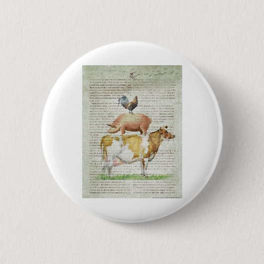 NOB11-Boerderij standaard B1.tif Ronde Button 5,7 Cm (Voorkant)