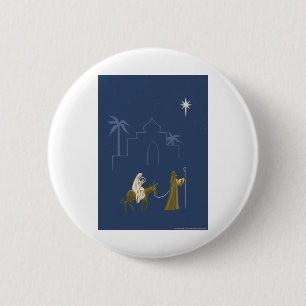 NOB161 Mary en Joseph.tif Ronde Button 5,7 Cm