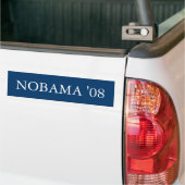 NOBAMA'08 BUMPERSTICKER (Op Truck)